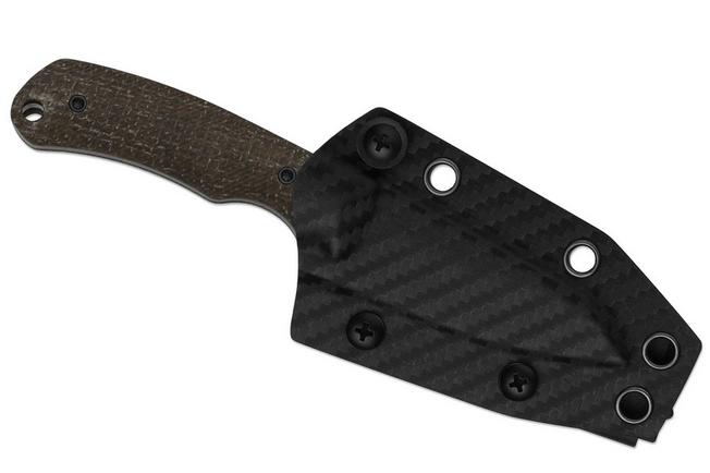 Image pour Kizer Field Mouse 1135A2, Acid Washed 3-Layer Composite Steel, GID Canvas Micarta couteau fixe, Jakeb Ginsberg design