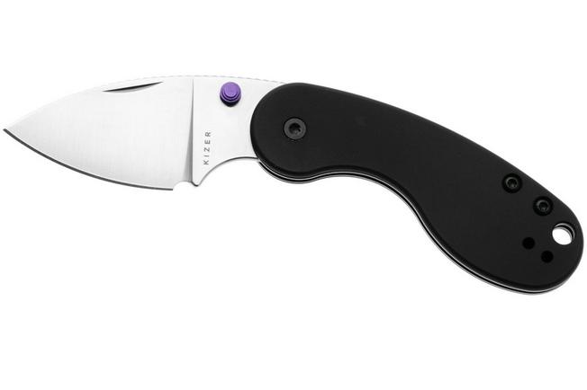 Bild für Kizer Microbe DSJ AirTi Ki2742DSJA1, Satin S35VN, Black Aluminium Taschenmesser, Maksim Epifantsev Design