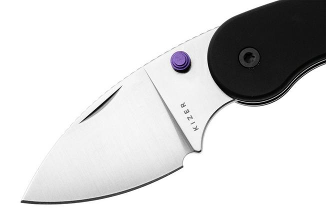 Bild für Kizer Microbe DSJ AirTi Ki2742DSJA1, Satin S35VN, Black Aluminium Taschenmesser, Maksim Epifantsev Design