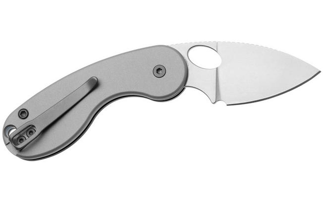 Bild für Kizer Microbe TSJ AirTi Ki2742TSJA1, Stonewashed S35VN, Light Gray Aluminum Taschenmesser, Maksim Epifantsev Design