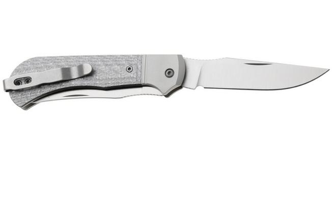 Afbeelding voor Kizer Trestle TP AirTi K3761TPA1, Satin BD1N, Silver Aluminum, Silver Carbon Fiber zakmes, Azo design