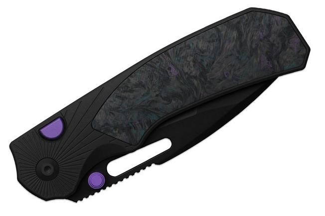 Afbeelding voor Kizer Durandal K3765BD1, Black PVD S35VN, Black Aluminum and Dark Matter FatCarbon zakmes, Gabor Hajagos design
