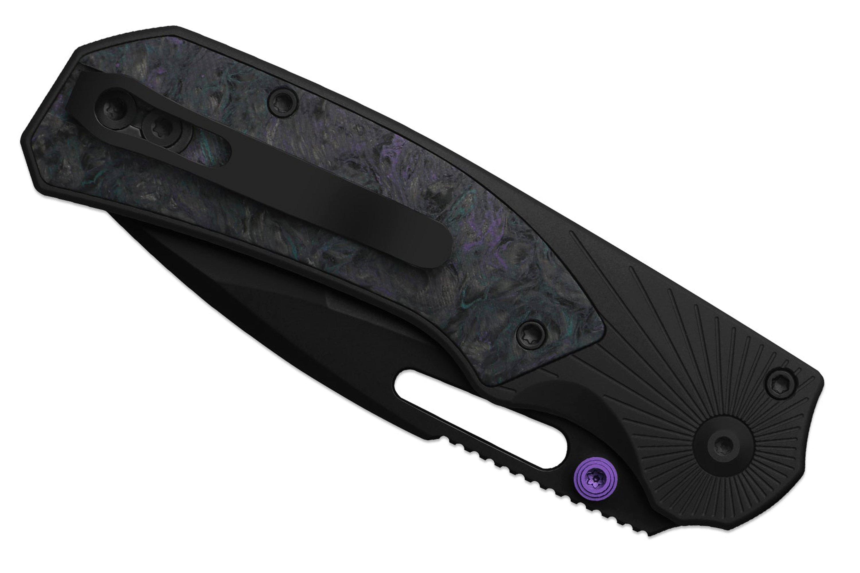 Kizer Durandal K3765BD1, Black PVD S35VN, Black Aluminum and Dark