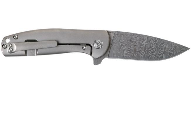Image for Kizer Gemini Odin Heim Damasteel Ki2471D1 Limited Edition pocket knife, Ray Laconico design