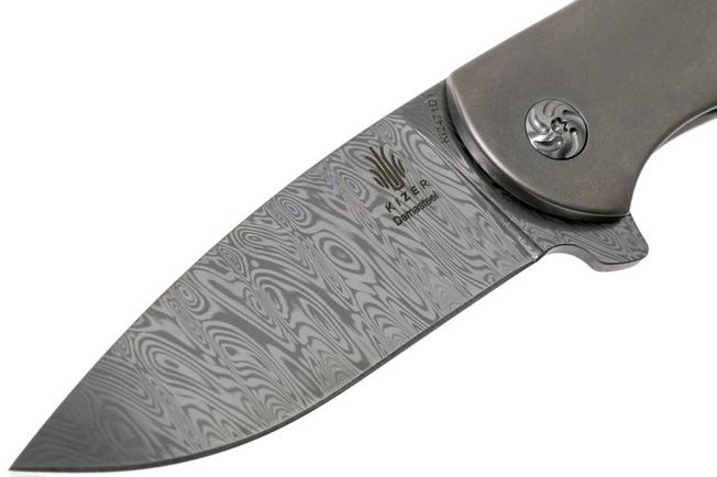 Image for Kizer Gemini Odin Heim Damasteel Ki2471D1 Limited Edition pocket knife, Ray Laconico design