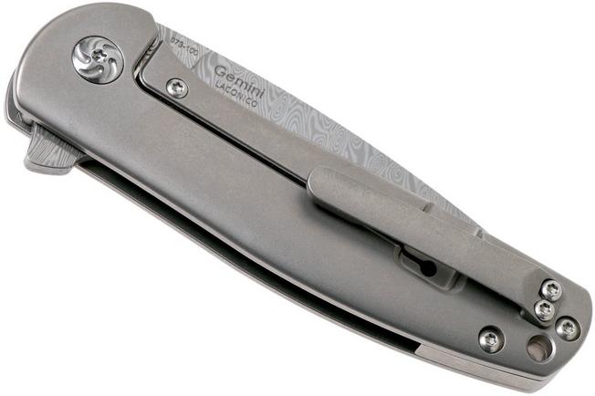 Image for Kizer Gemini Odin Heim Damasteel Ki2471D1 Limited Edition pocket knife, Ray Laconico design