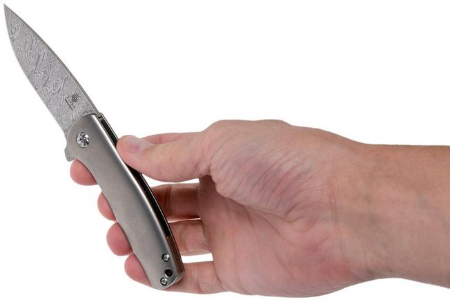 Image for Kizer Gemini Odin Heim Damasteel Ki2471D1 Limited Edition pocket knife, Ray Laconico design