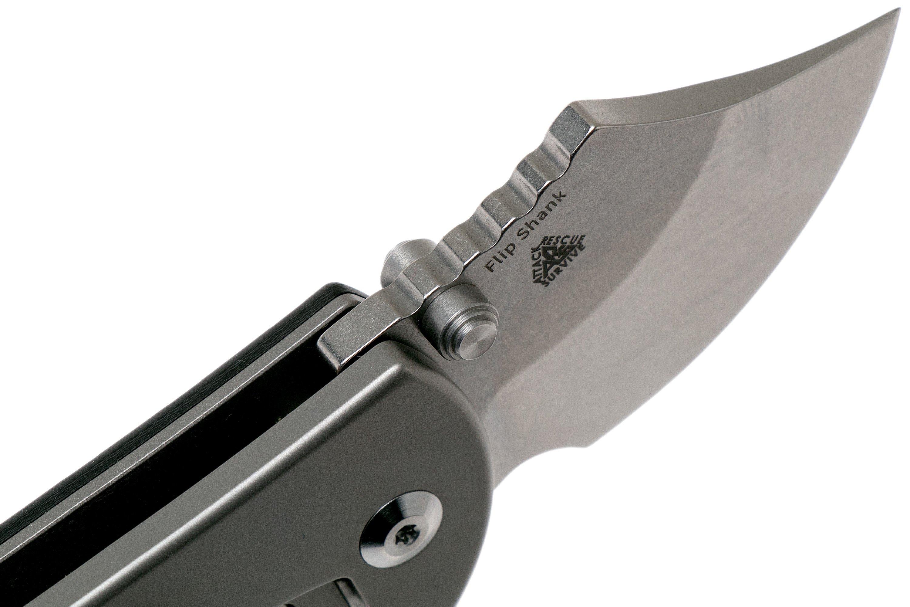 Kizer Flip Shank Ki2521A1 Black G10 pocket knife, Alex Shunnarah design