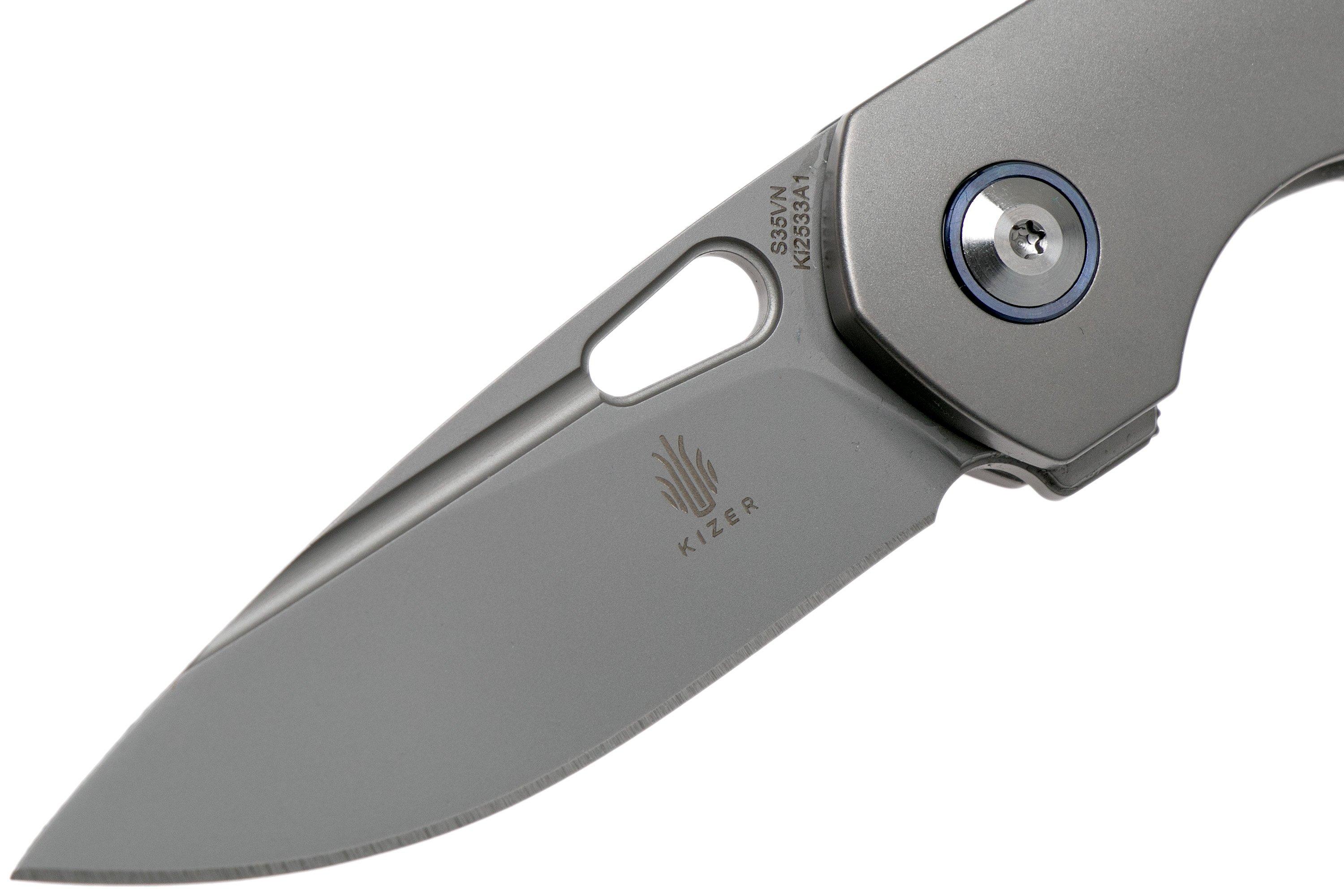 Kizer Microlith Ki2533A1 Titanium coltello da tasca, Nick Swan design