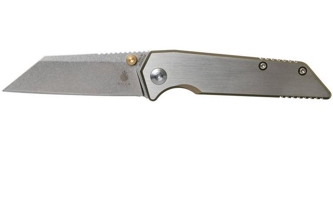 Image for Kizer Fire Ant Ki2535A2 Grey/Gold pocket knife, Dirk Pinkerton design