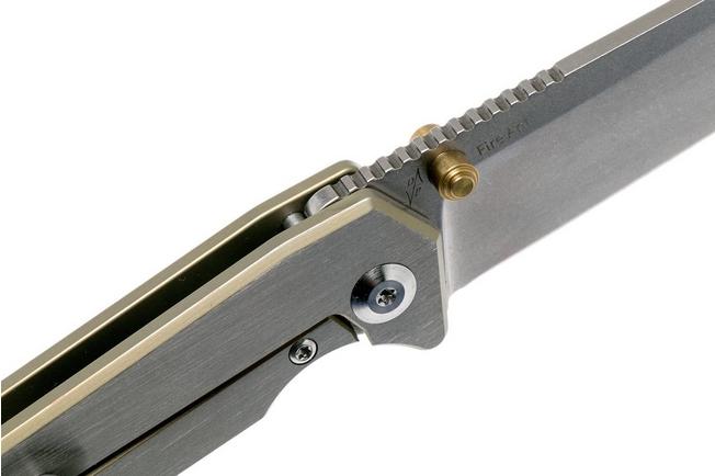 Image for Kizer Fire Ant Ki2535A2 Grey/Gold pocket knife, Dirk Pinkerton design