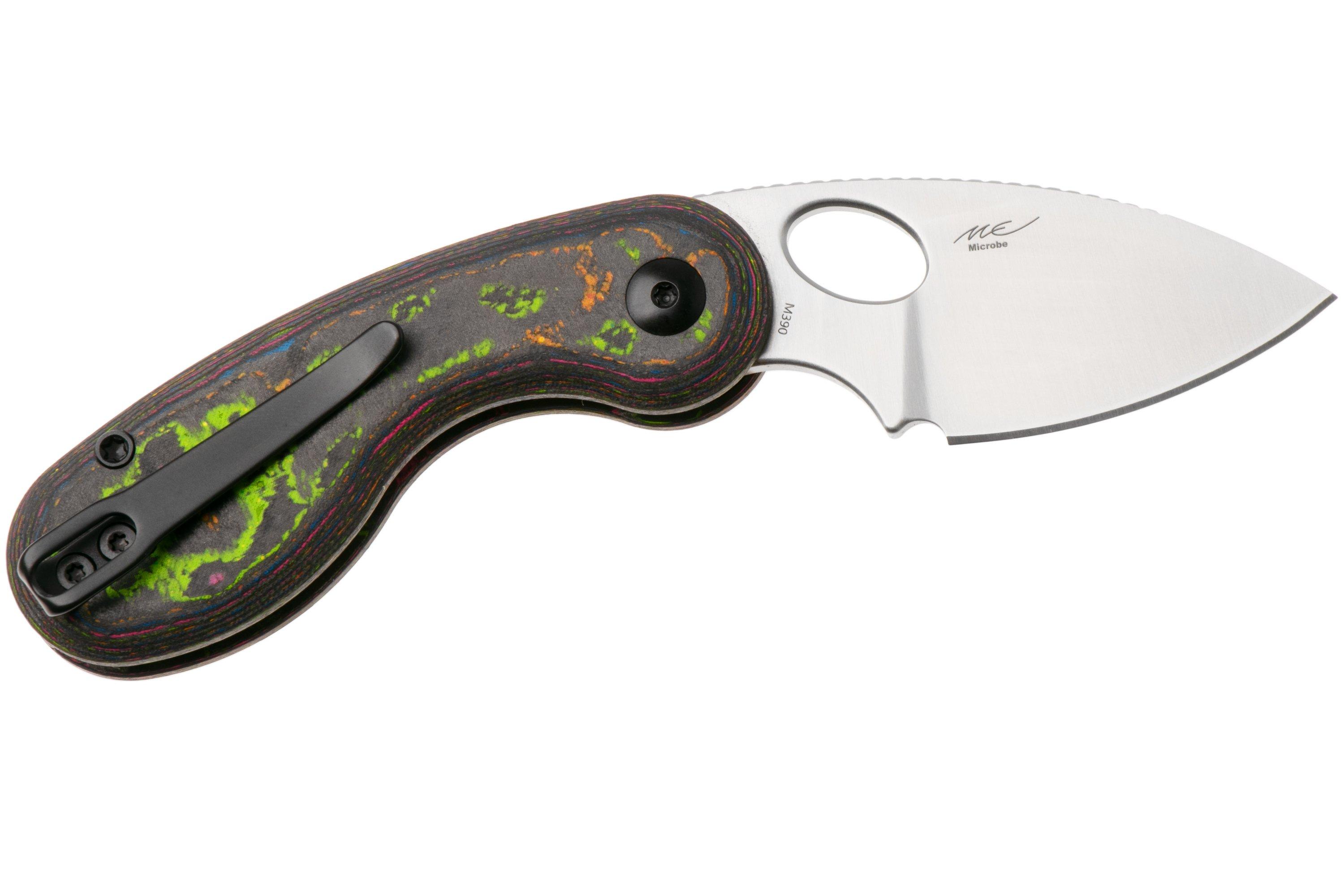 Kizer Microbe Ki2742A1 Satin M390, 80's Camo Carbon, pocket knife ...