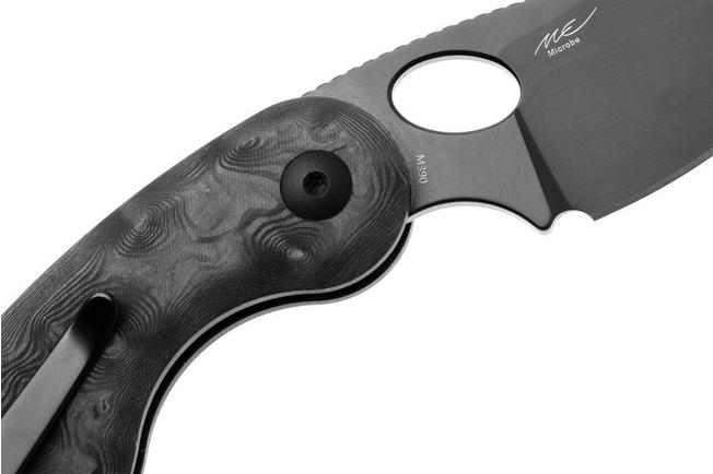 Afbeelding voor Kizer Microbe KI2742A3 Matte DLC Ultra M390, Dune FatCarbon, zakmes, Maksim Epifantsev design