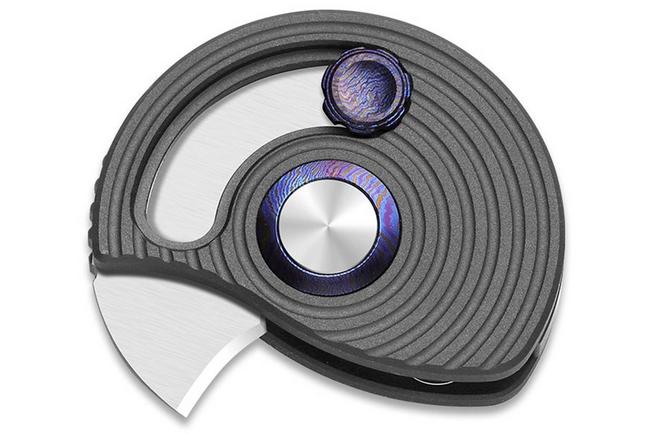 Image for Kizer Snail-Trail Ki2757A1 Satin M390, Gray Aluminium, pocket knife, Caleb Waldman design