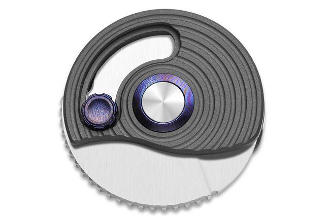 Image for Kizer Snail-Trail Ki2757A1 Satin M390, Gray Aluminium, pocket knife, Caleb Waldman design