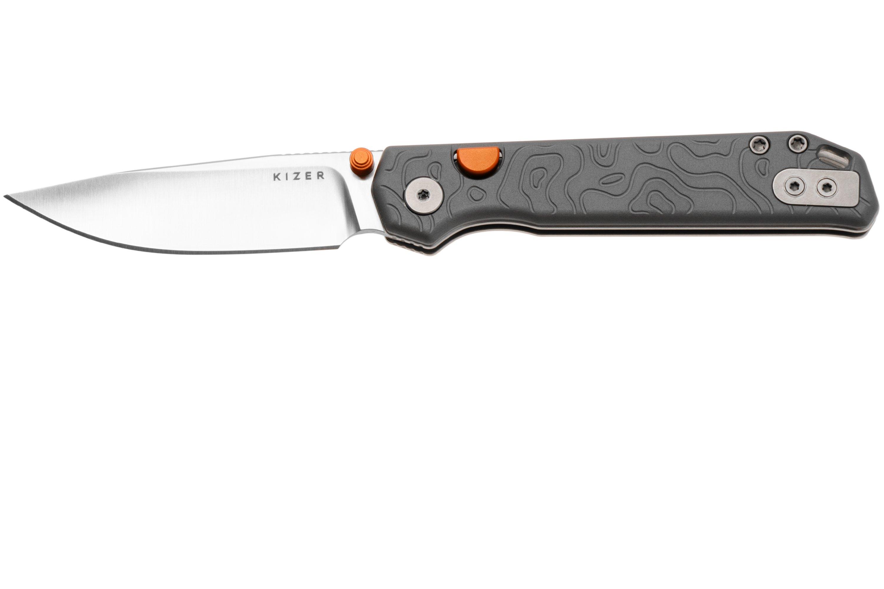 kiideiディフェンダー2 Kizer Begleiter 2.9 KI3458.2BDA1 Satin S35VN, Textured Aluminum