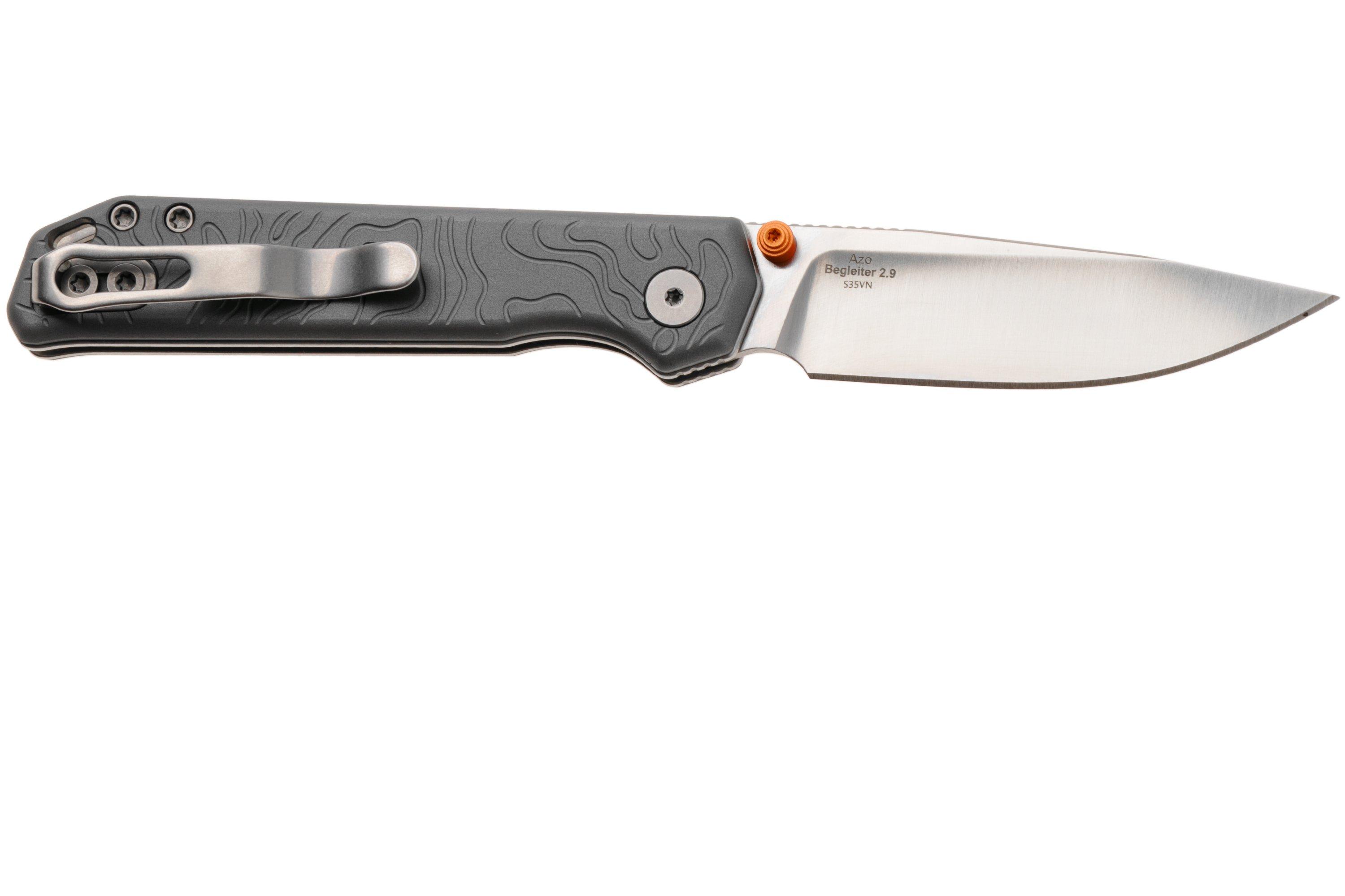 Kizer Begleiter 2.9 KI3458.2BDA1 Satin S35VN, Textured Aluminum