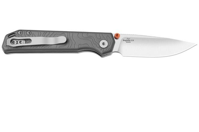 Bild für Kizer Begleiter 2.9 KI3458.2BDA1 Satin S35VN, Textured Aluminum, Taschenmesser, Azo Design