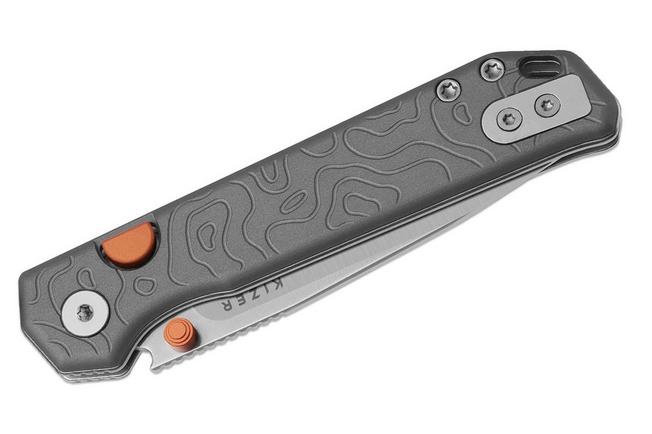 Bild für Kizer Begleiter 2.9 KI3458.2BDA1 Satin S35VN, Textured Aluminum, Taschenmesser, Azo Design