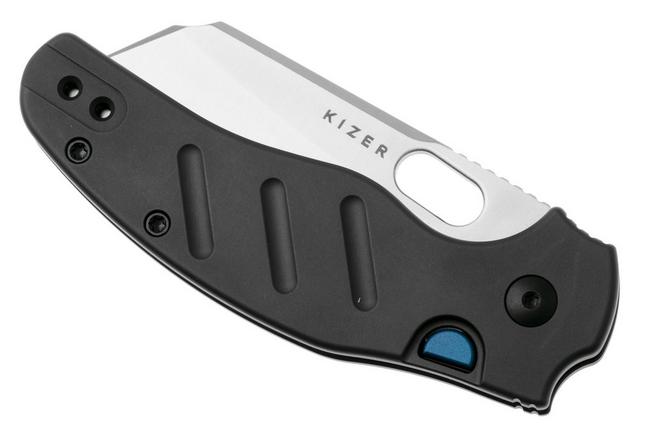 Image for Kizer C01C 2.9 BS Sheepdog Ki3488.29BSA1 Satin Elmax, Gunmetal Gray Aluminum, pocket knife