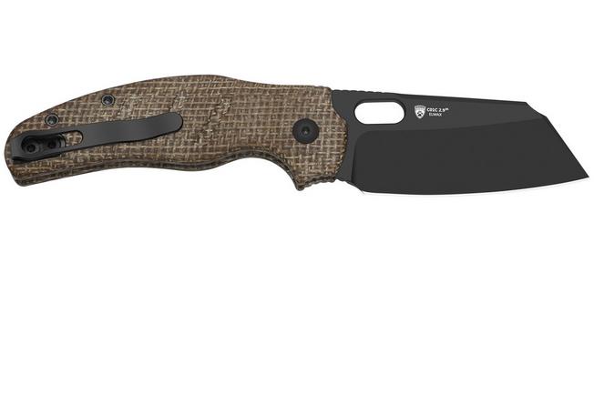 Imagen para Kizer C01C 2.9 BS Sheepdog Ki3488.29BSA2 Matt DLC Ultra Elmax, Norplex UltreX Micarta, navaja