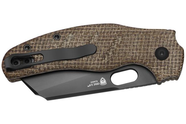 Imagen para Kizer C01C 2.9 BS Sheepdog Ki3488.29BSA2 Matt DLC Ultra Elmax, Norplex UltreX Micarta, navaja