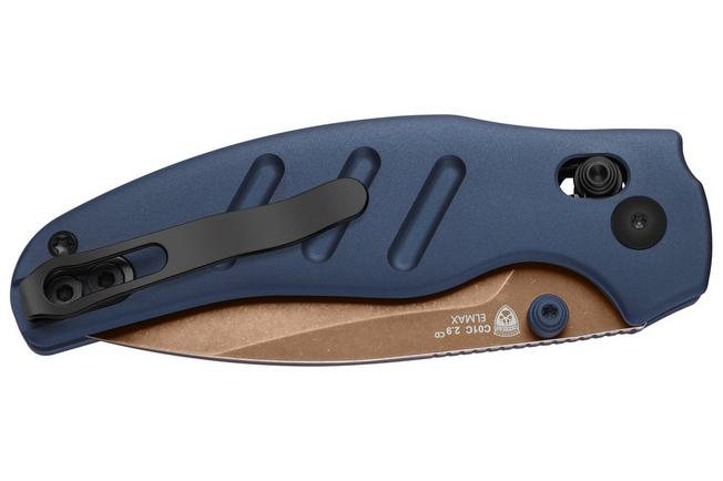 Imagen para Kizer C01C 2.9 CD Sheepdog Ki3488.29CDA1 Sunset Metal PVD Elmax, Blue Aluminum, navaja