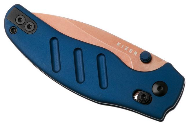 Image for Kizer C01C 2.9 CD Sheepdog Ki3488.29CDA1 Sunset Metal PVD Elmax, Blue Aluminum, pocket knife