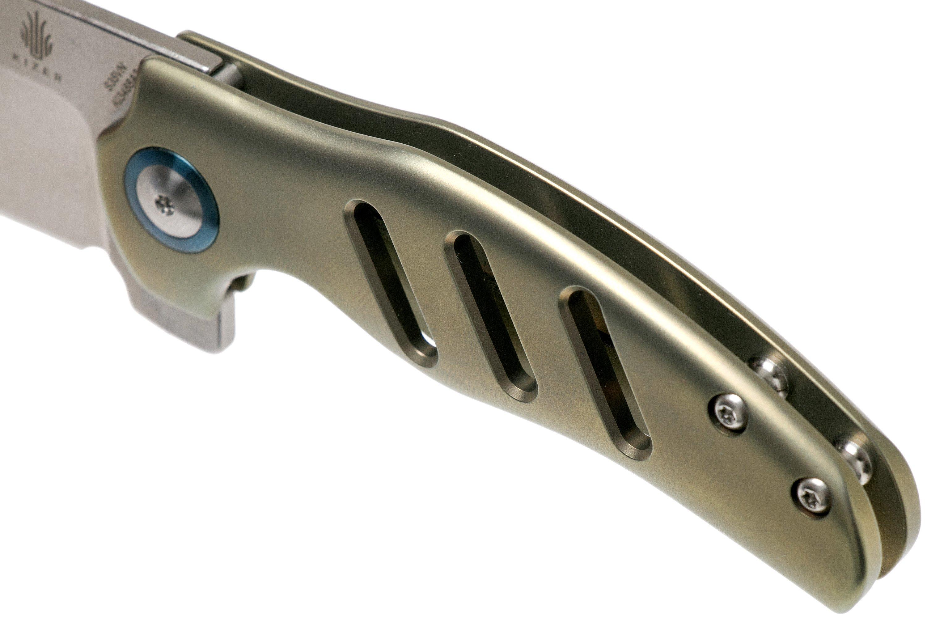 Kizer Mini Sheepdog C01C gold Ki3488A3 pocket knife Advantageously shopping at Knivesandtools.ie
