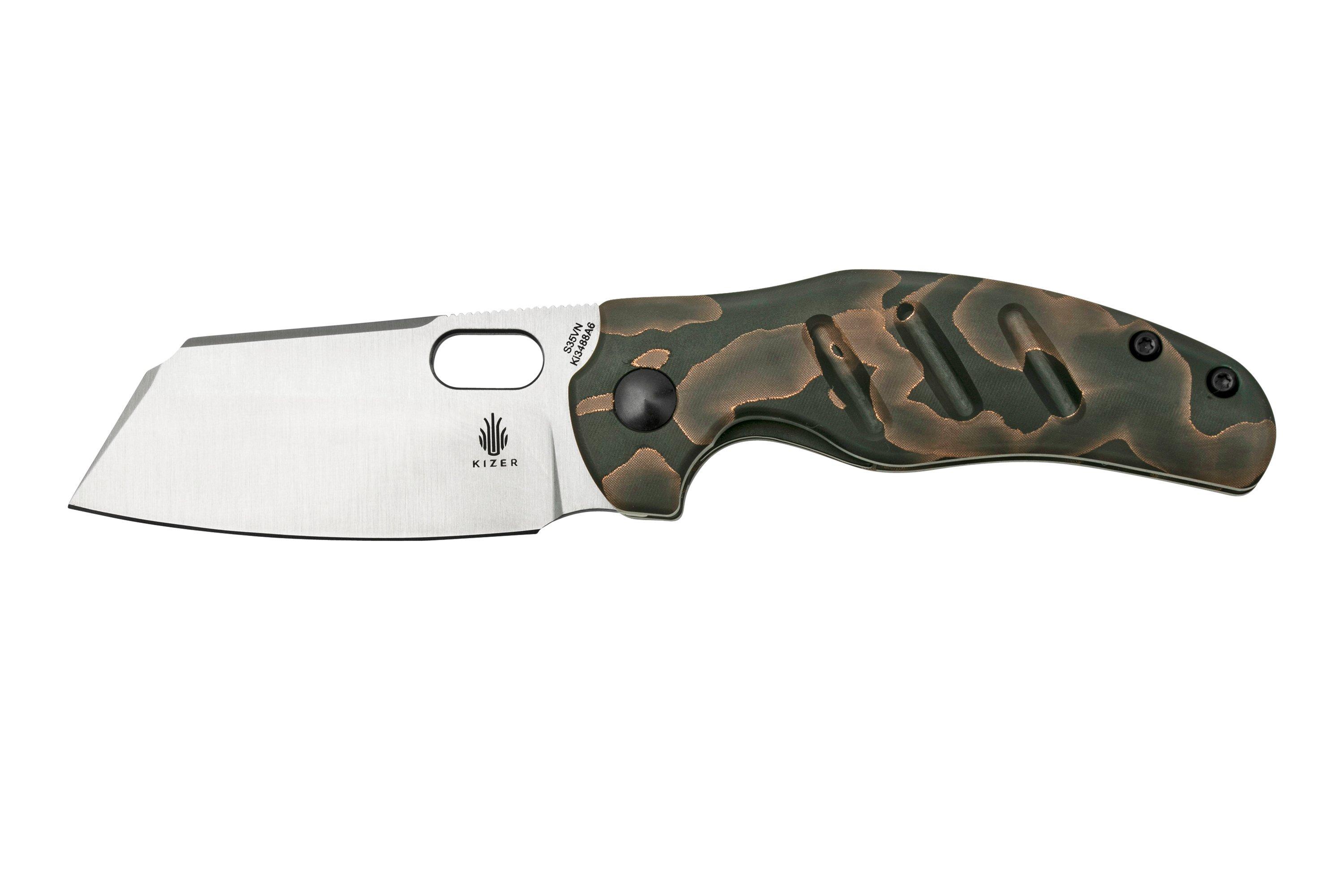 Kizer Mini Sheepdog C01C, KI3488A6, Raffir Noble pocket knife, Chris ...