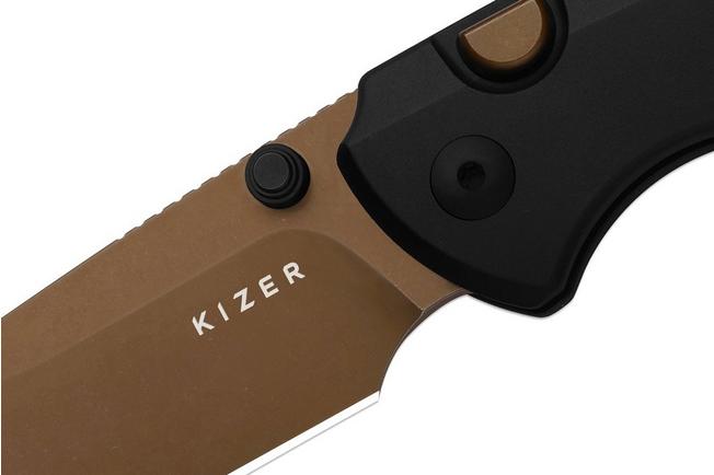 Image for Kizer Task 1 BD KI3490.2BDA2 T1 BD Sunset PVD Elmax, Black Aluminium, pocket knife, Uli Hennicke design