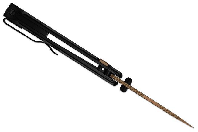 Image for Kizer Task 1 BD KI3490.2BDA2 T1 BD Sunset PVD Elmax, Black Aluminium, pocket knife, Uli Hennicke design