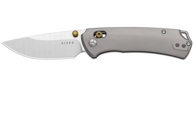 Image for Kizer Task 1 CD Ki3490.2CDA1 Satin M390, Titanium, pocket knife, Uli Hennicke design