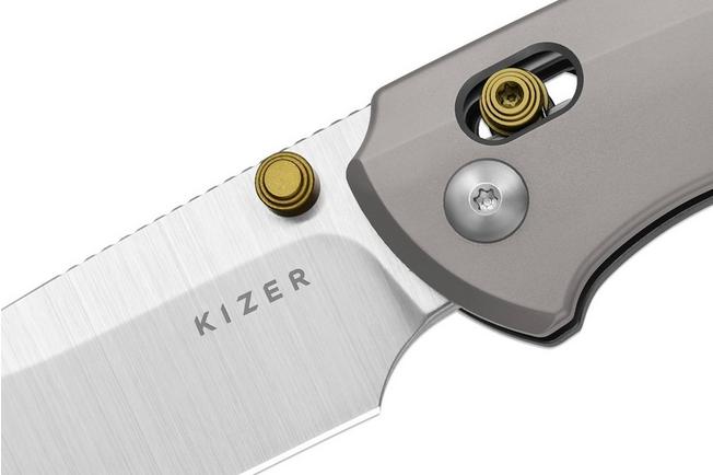 Image for Kizer Task 1 CD Ki3490.2CDA1 Satin M390, Titanium, pocket knife, Uli Hennicke design