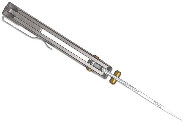 Image for Kizer Task 1 CD Ki3490.2CDA1 Satin M390, Titanium, pocket knife, Uli Hennicke design