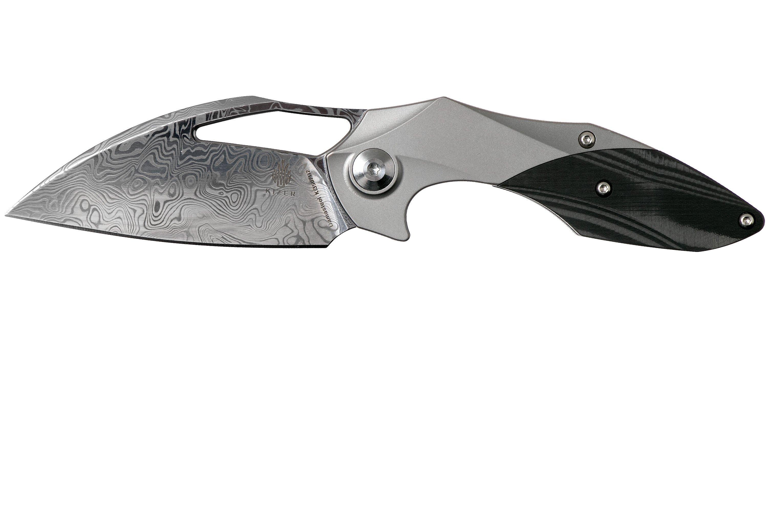 Kizer Minitherium Vinland Damasteel Ki3502D2 pocket knife, Elijah