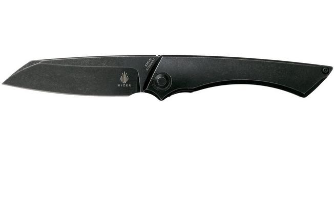 Kizer M_STEALTH KI3564A1 Black Titanium pocket knife, Joel Scott 