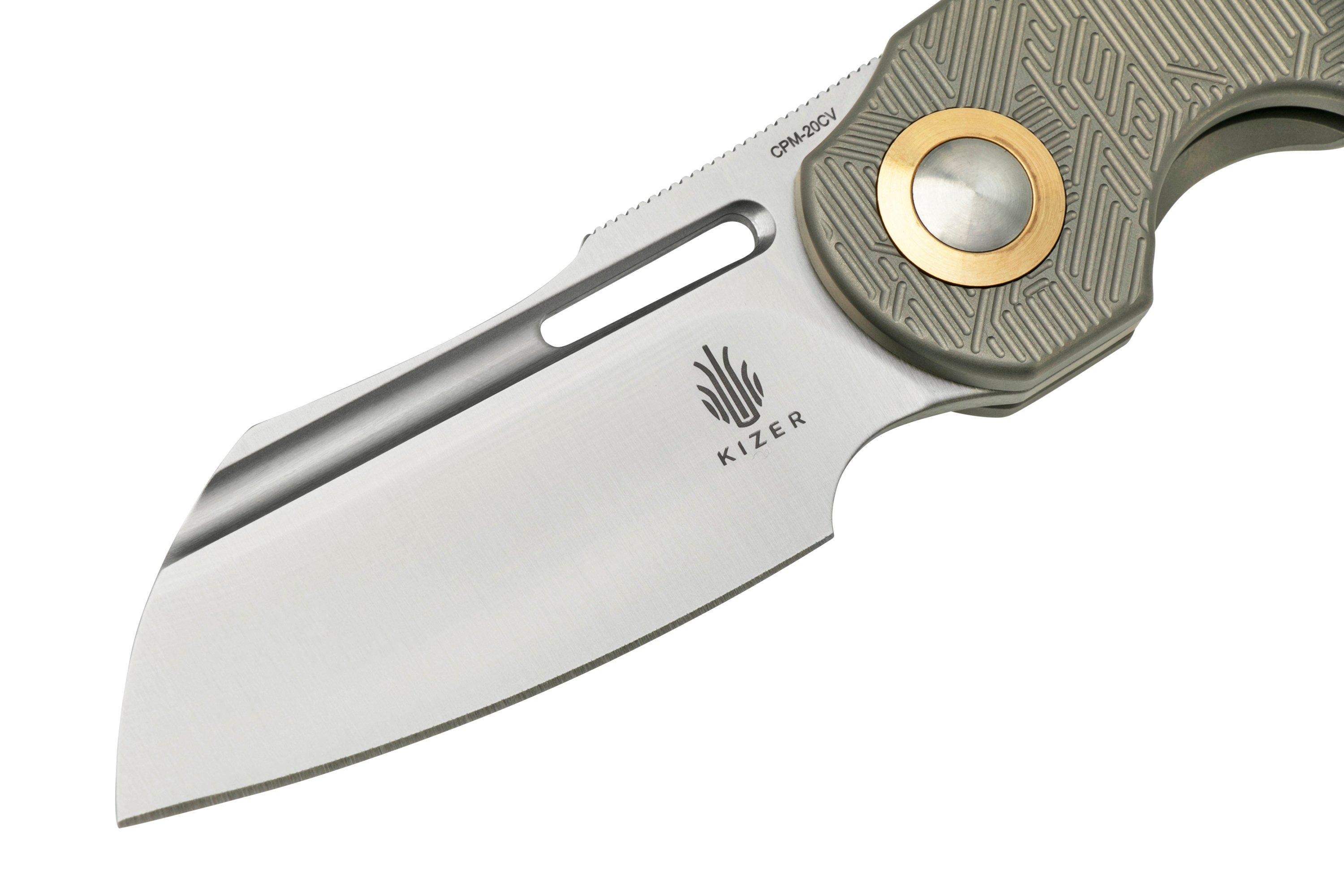 Kizer October, Ki3569A1, Titanium, 20CV pocket knife, Dmitry Osarenko design Advantageously