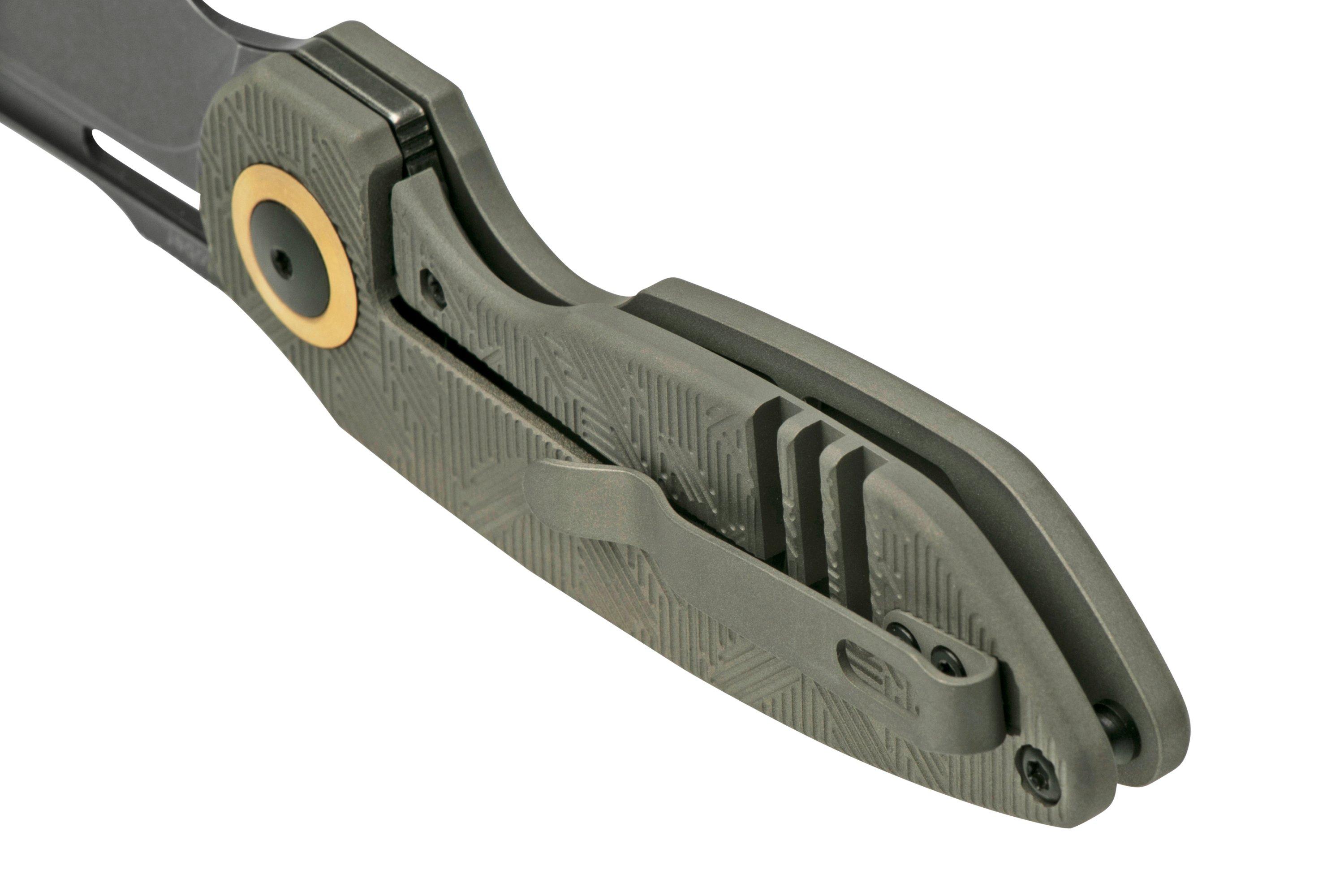 Kizer October, Ki3569A2, Titanium, 20CV pocket knife, Dmitry Osarenko ...