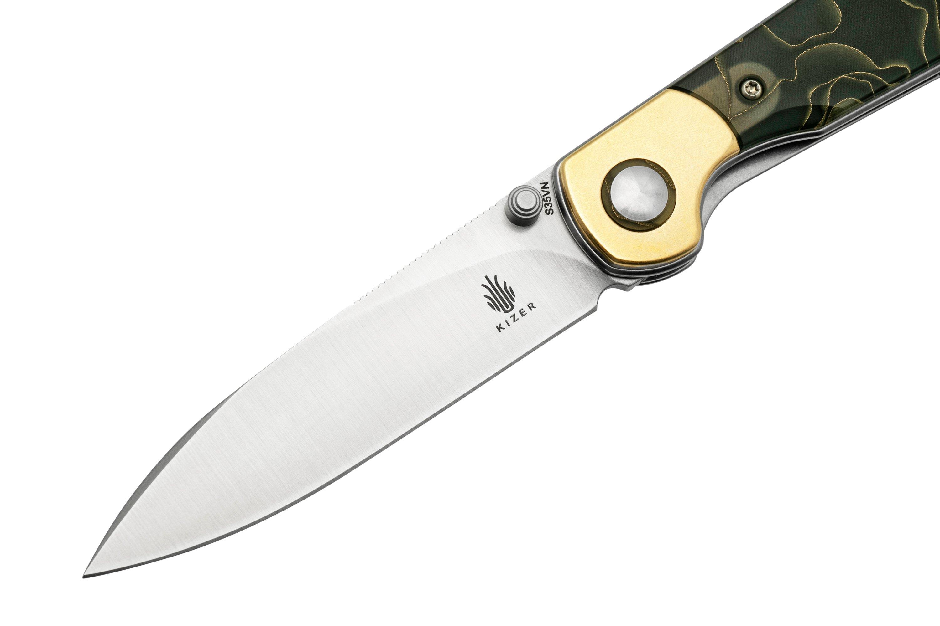 Kizer PPY, KI3587A1, Raffir Noble, S35VN coltello da tasca, Anso design ...