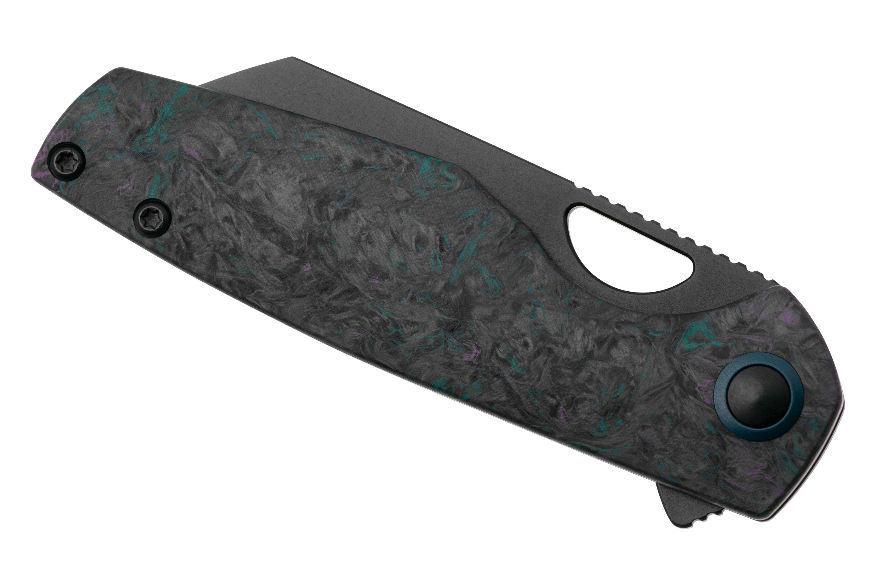 Kizer Sparrow Ki3628A3 Black PVD CPM 20CV, Fat Carbon Medusa