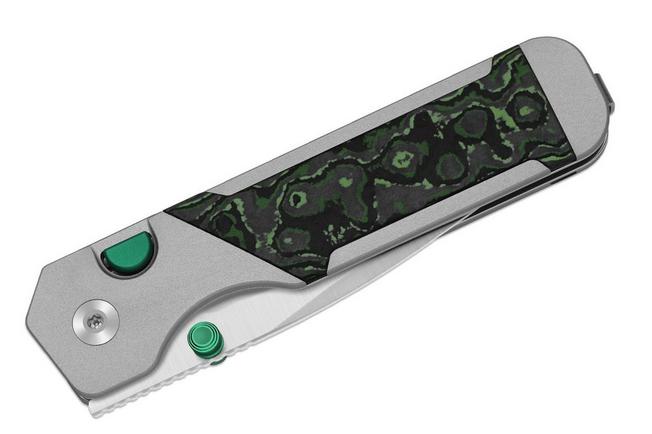 Obraz dla Nóż składany Kizer Militaw 315, Ki3634.31BDA2, Satin Böhler M390, Gray Aluminum/FatCarbon Jungle Wear, projekt Jonathan Styles