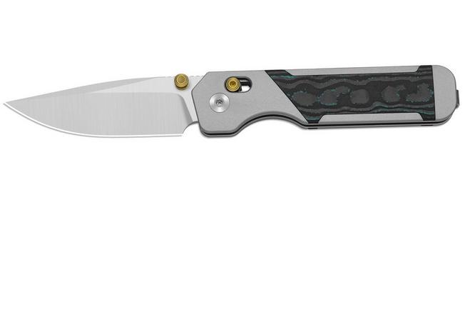 Obraz dla Nóż składany Kizer Militaw 315, Ki3634.31CDA2, Satin Elmax, Gray Aluminum/Shipwreck CamoCarbon, projekt Jonathan Styles
