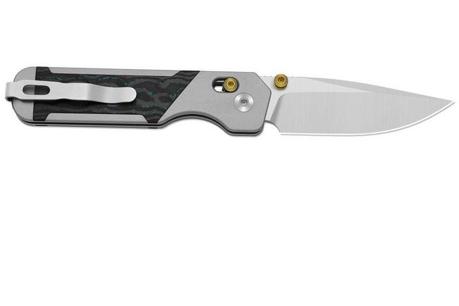 Obraz dla Nóż składany Kizer Militaw 315, Ki3634.31CDA2, Satin Elmax, Gray Aluminum/Shipwreck CamoCarbon, projekt Jonathan Styles