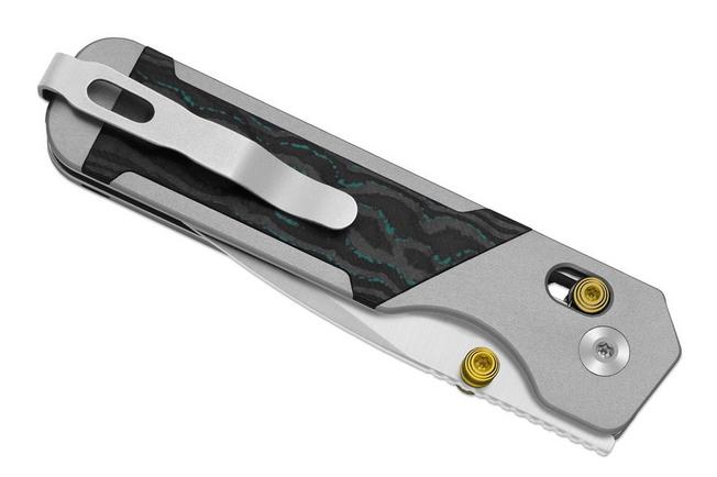 Obraz dla Nóż składany Kizer Militaw 315, Ki3634.31CDA2, Satin Elmax, Gray Aluminum/Shipwreck CamoCarbon, projekt Jonathan Styles