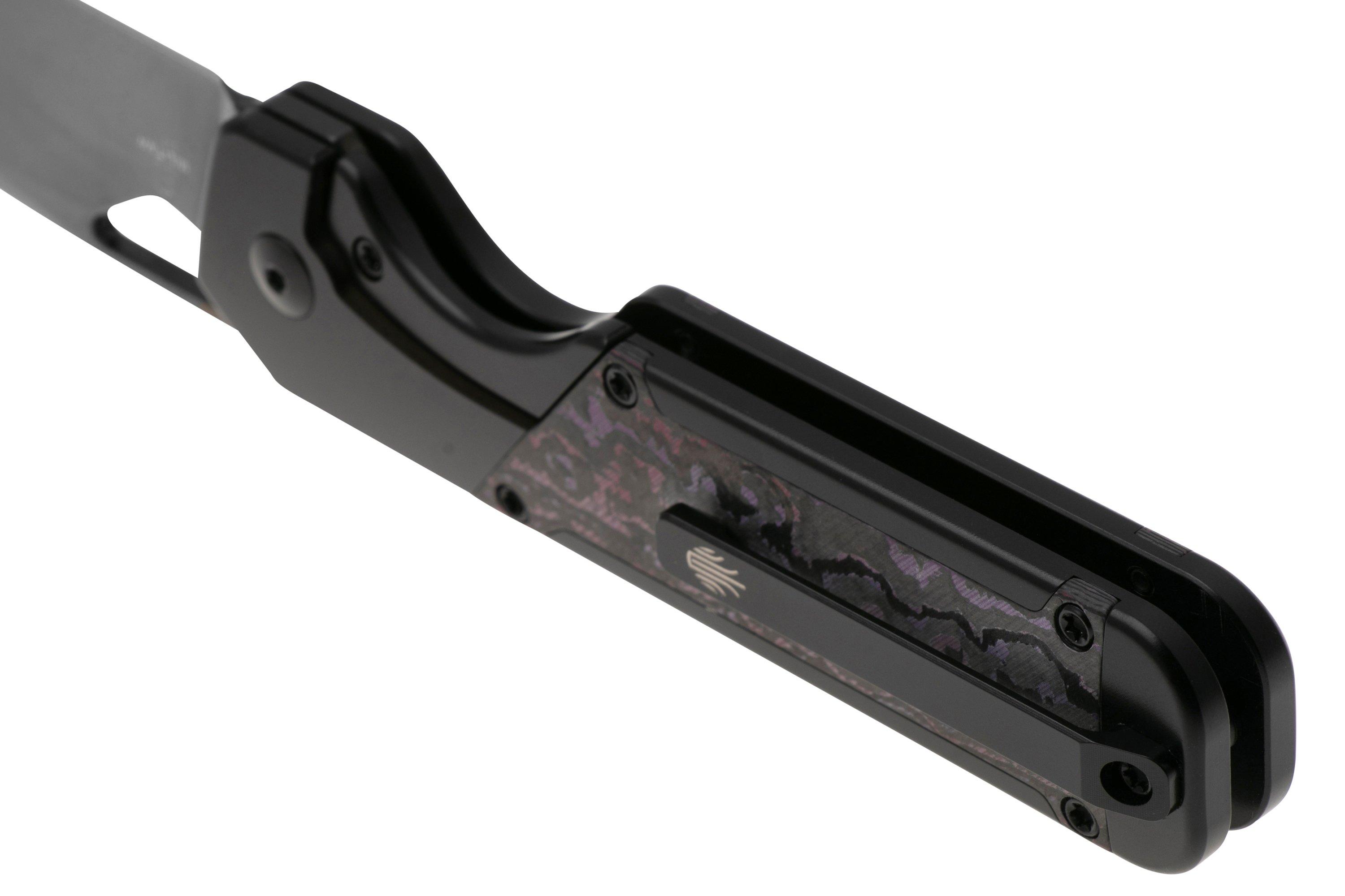 Kizer Militaw KI3634A2 DLC S45VN, Black Titanium & Purple Haze