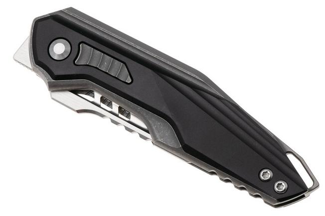 Afbeelding voor Kizer Zero KI3664A2, Hand Brushed Satin CPM S45VN, Grey Titanium, Black Aluminum zakmes, Maciej Torbé design