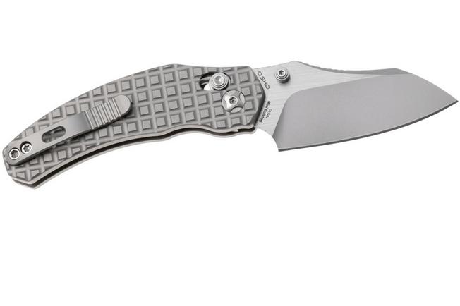 Afbeelding voor Kizer Mini Bulldog KI3672SA2 Two-Tone S45VN, Textured Titanium, zakmes, O.SHO design