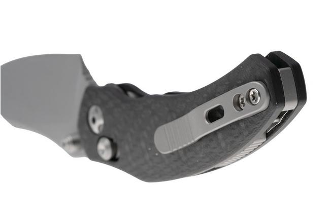 Afbeelding voor Kizer Mini Bulldog KI3672SA3 Stonewashed S45VN, Carbonfiber, zakmes, O.SHO design