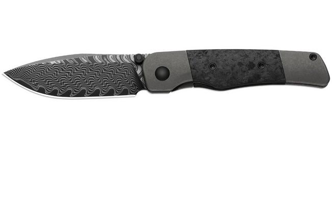 Bild für Kizer Coywolf KI3685A1 Acid Washed Damascus, Titanium & Carbon Fiber, Taschenmesser, Derek Sharon Design